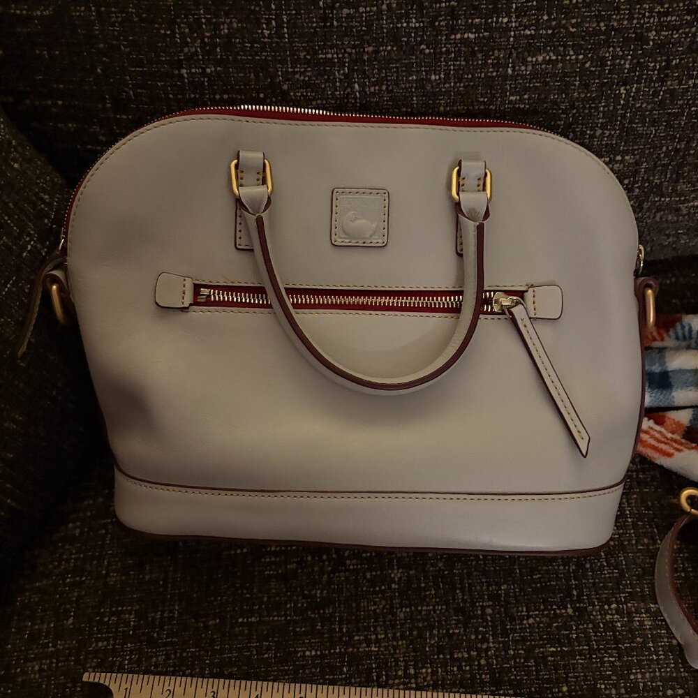 NWOT Dooney & Bourke Saffiano Satchel - Ecru